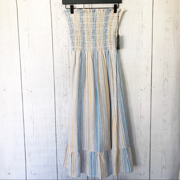 Reformation Midi Strapless Bermuda Ruffled Dress - Picture 6 of 6